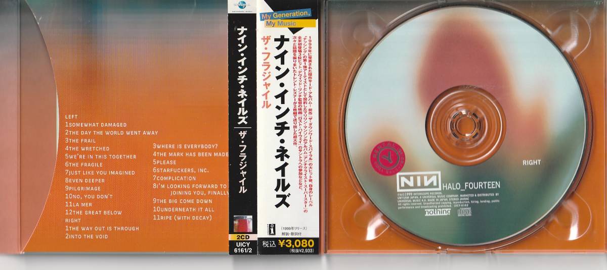 CD Nine inch nailsna in * дюймовый * ногти zThe Fragile 2CD в аренду 