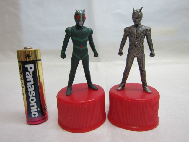 ! Kamen Rider J* bottle cap figure *kala-& bronze *2 kind set * seven eleven limited goods *!