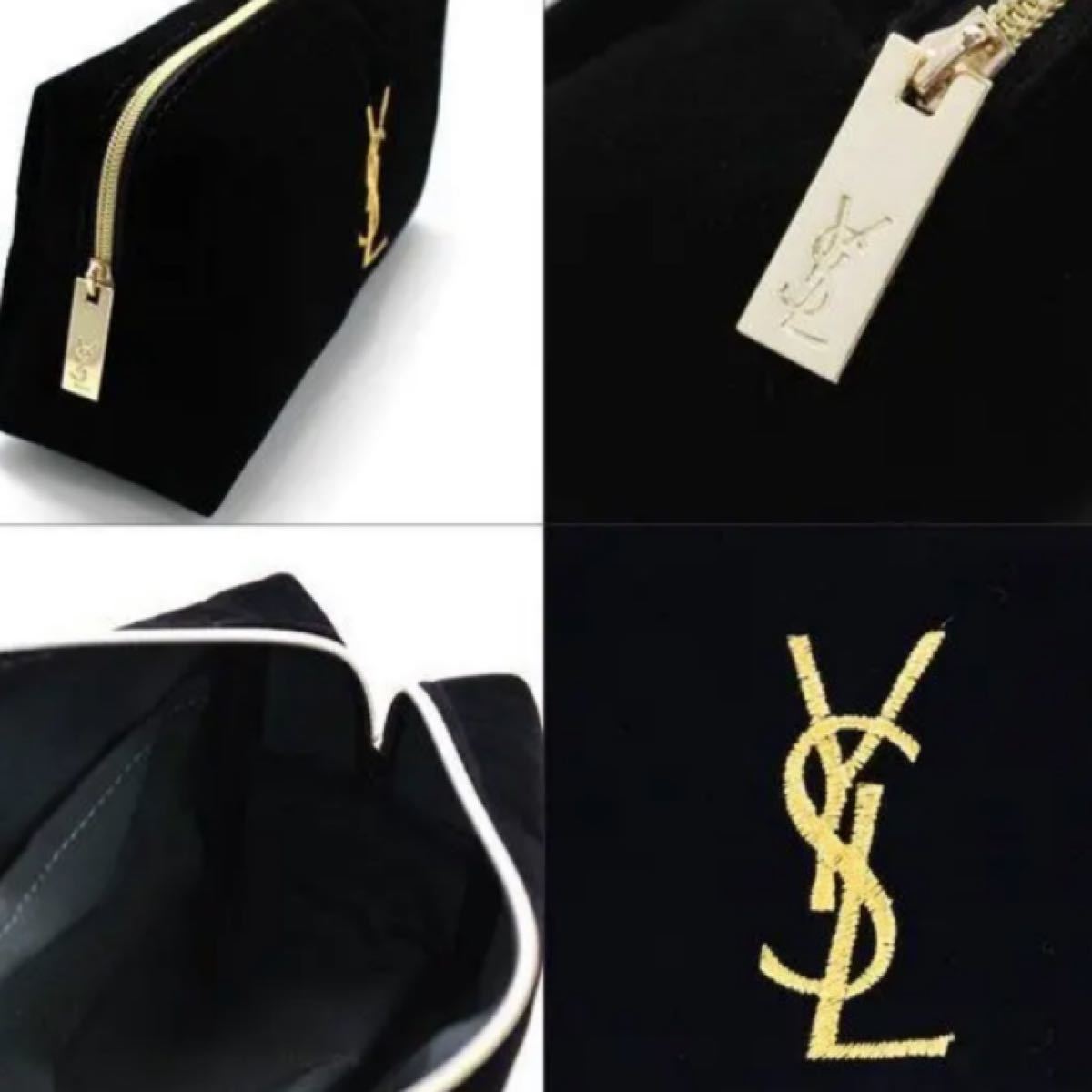 YSL コスメベロアポーチ 化粧ポーチ