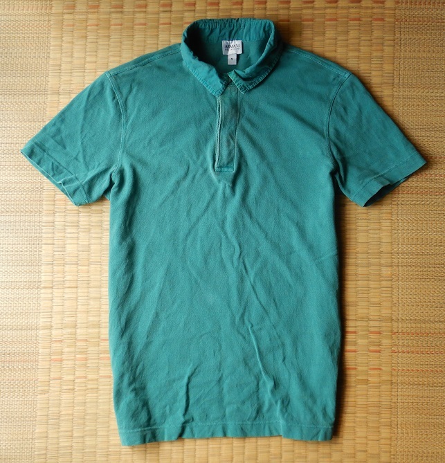  Armani polo-shirt men's M ARMANI COLLEZIONI cotton cotton short sleeves tops fashion used used old clothes 