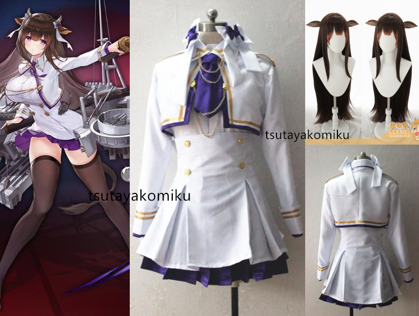高品質!Azur Lane アズールレーン 樫野 コスプレ衣装+髪飾り+ 高品質!Azur Lane アズールレーン 樫野 コスプレ衣装+髪飾り+