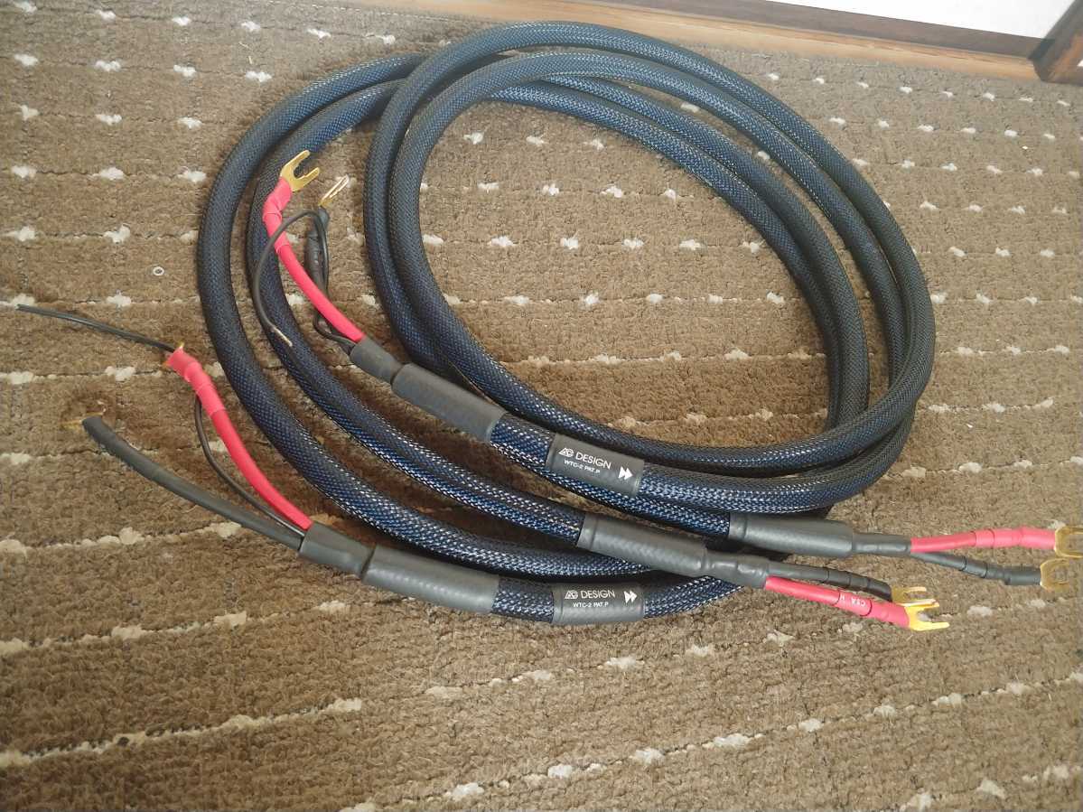 即決 AC DESIGN WTC-2 スピーカーケーブル 2.5m 2本 即決 AC DESIGN WTC-2 スピーカーケーブル 2.5m 2本
