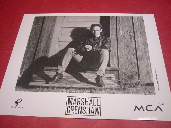 [ редкостный ] официальный промо фото большой размер фотография Marshall *k Len shouMARSHALL CRENSHAW MCA RECORDS OFFICIAL PROMO PHOTO