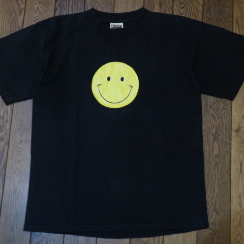 ヤフオク 90s スマイル Smile Tシャツ Xl 18 ブラック