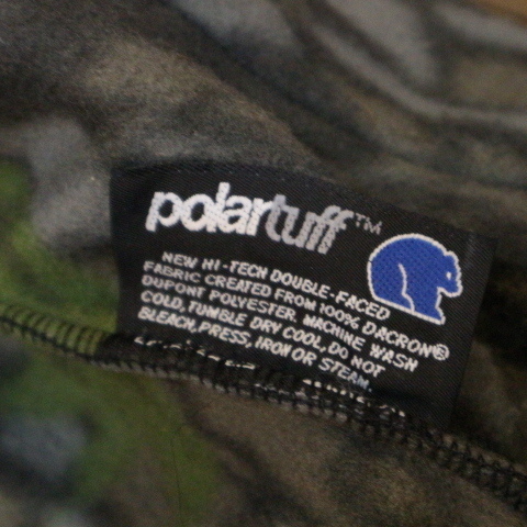 USA製 SAFTBAK TREBARK リアルツリー フリース ジャケット L PolarTuff カモフラ 迷彩 フルジップ パーカー ハンティング_画像7