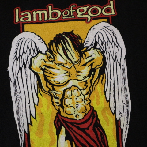 LAMB OF GOD As The Palaces Burn Tシャツ S ブラック ラムオブゴッド ロゴ 両面 半袖 プリント メタル ロック バンド_画像3