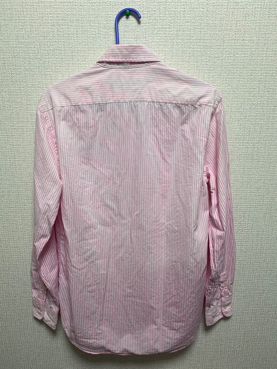 ポロラルフローレン　ボタンダウンシャツ　ピンク×ホワイト