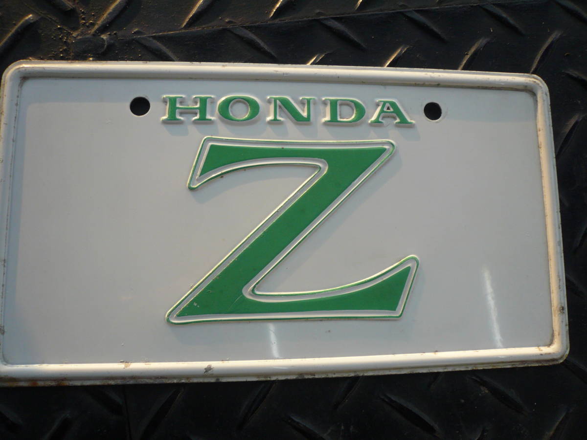  Honda Z mascot number plate 