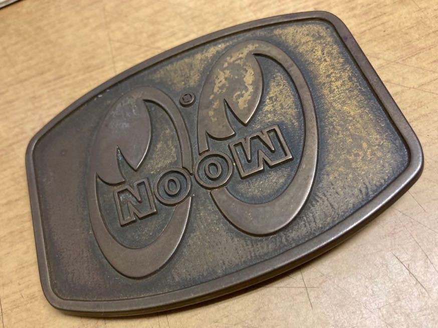  ultra rare! rare! that time thing! moon I z buckle! brass made!? hot rod jdm usdm old car lato fins kBOYDS Boyds bi red Heddon 