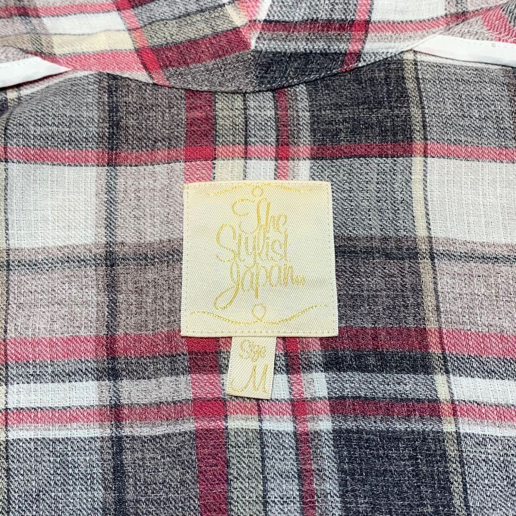 ☆良品 ザ スタイリスト ジャパン The Stylist Japan チェック ガウン シャツ コート size M 日本製 大久保篤志 古着 カートコバーン ☆良品 ザ スタイリスト ジャパン The Stylist Japan チェック ガウン シャツ コート size M 日本製 大久保篤志 古着 カートコバーン