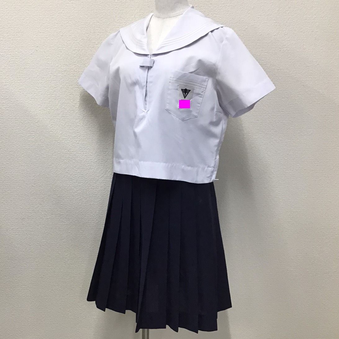 F798 中古 兵庫県加古川中学校セーラー服上下セット L W66 丈60 24本 白3本 加古川松原屋 半袖 夏服 中学校 高校 女子学生 学生 服日本代购 买对网 F798 中古 兵庫県加古川中学校セーラー服上下セット L W66 丈60 24本 白3本 加古川松原屋 半袖 夏服 中学校 高校 女子学生 学生 服日本代购 买对网