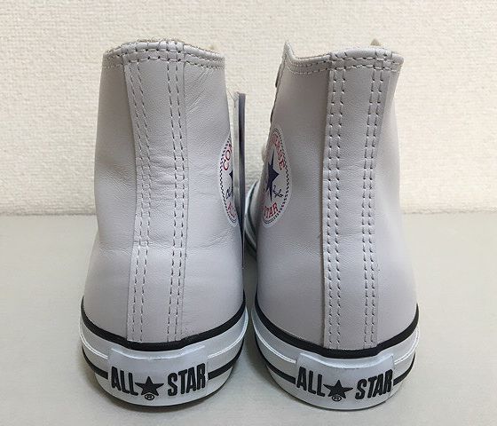 コンバース CONVERSE オールスター LEA ALL STAR HI レザー ホワイト サイズ25.0 [O]_画像3