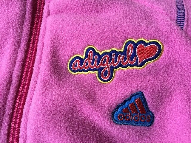  unused child Adidas adidas adigirl Kids micro fleece jacket pink size 110 [E1]