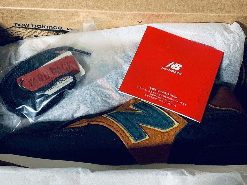 未使用 英国製 ニューバランス スニーカー new balance NB M576YP 限定 ヤードパック マルチカラー サイズ25.5 [O]_画像6