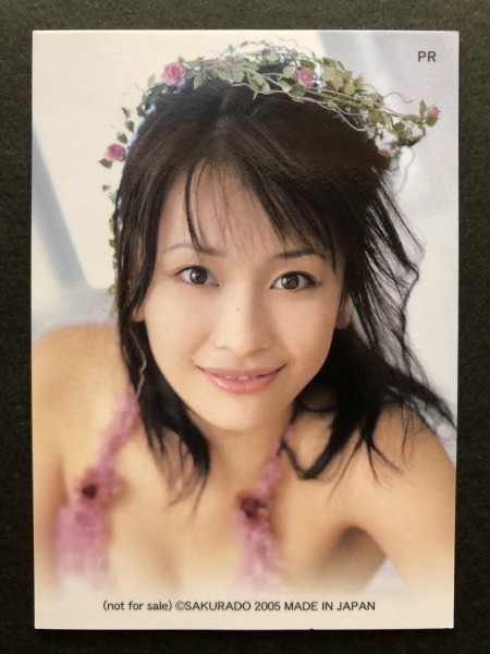 山崎真実 さくら堂 2005　PRカード　非売品　水着 グラビア　アイドル　トレカ　トレーディングカード_画像2