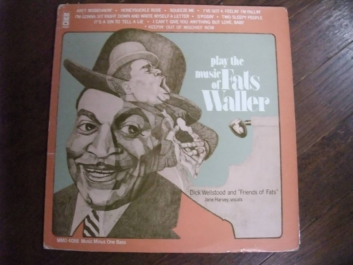 LP☆　Dick Wellstood And "Friends Of Fats"　Play The Music Of Fats Waller　☆_画像1