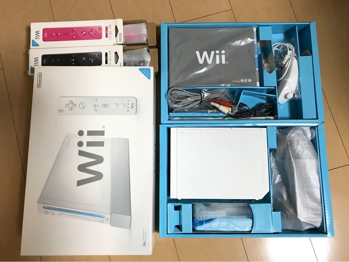 Wii本体セット【白】Wiiリモコン2個付き　Nintendo 任天堂