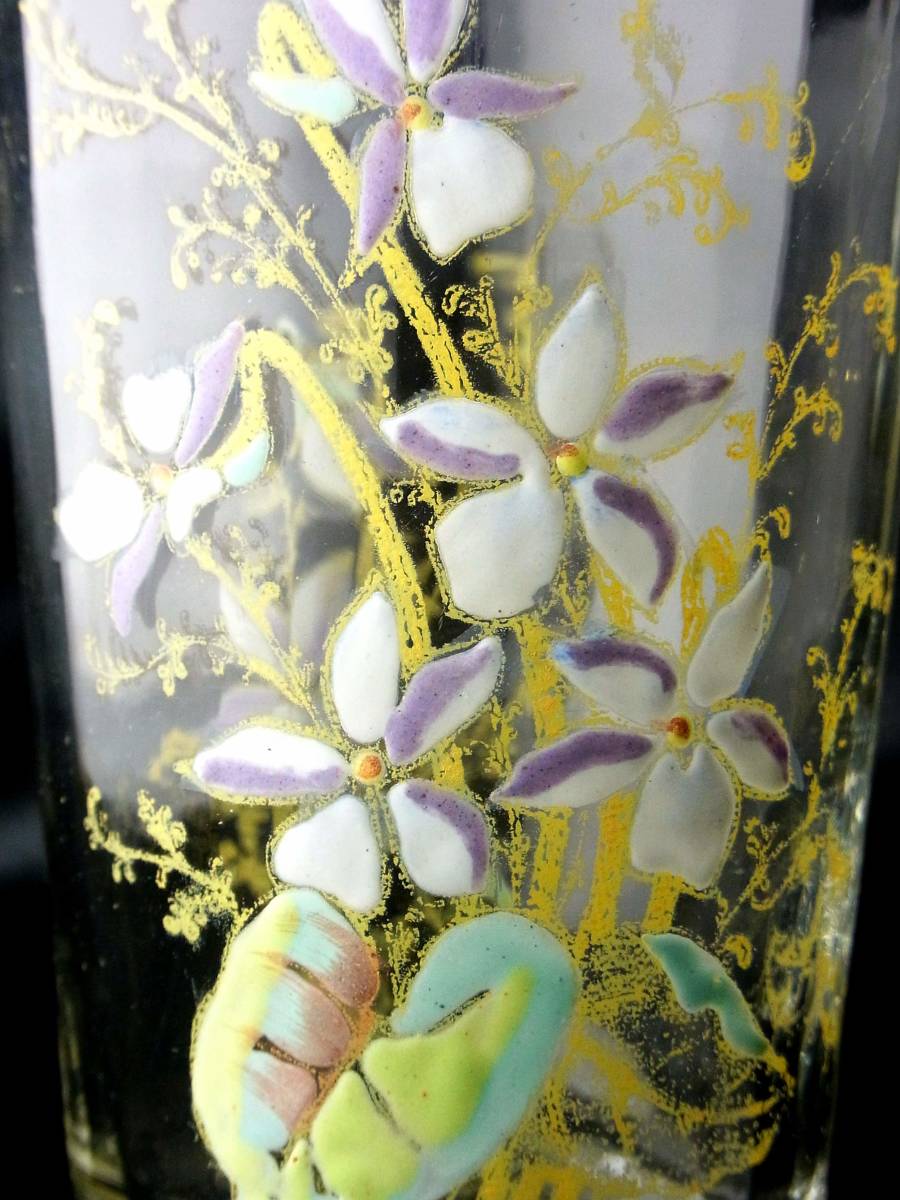 高品質な-•ヤフオク! - 薩摩切子 藍被硝子 紗綾 高杯 共箱 / カメイ