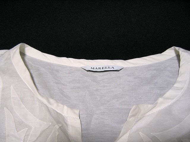 MARELLA マレーラ シルク切替の繊細なブラウス シャツ 三喜商事