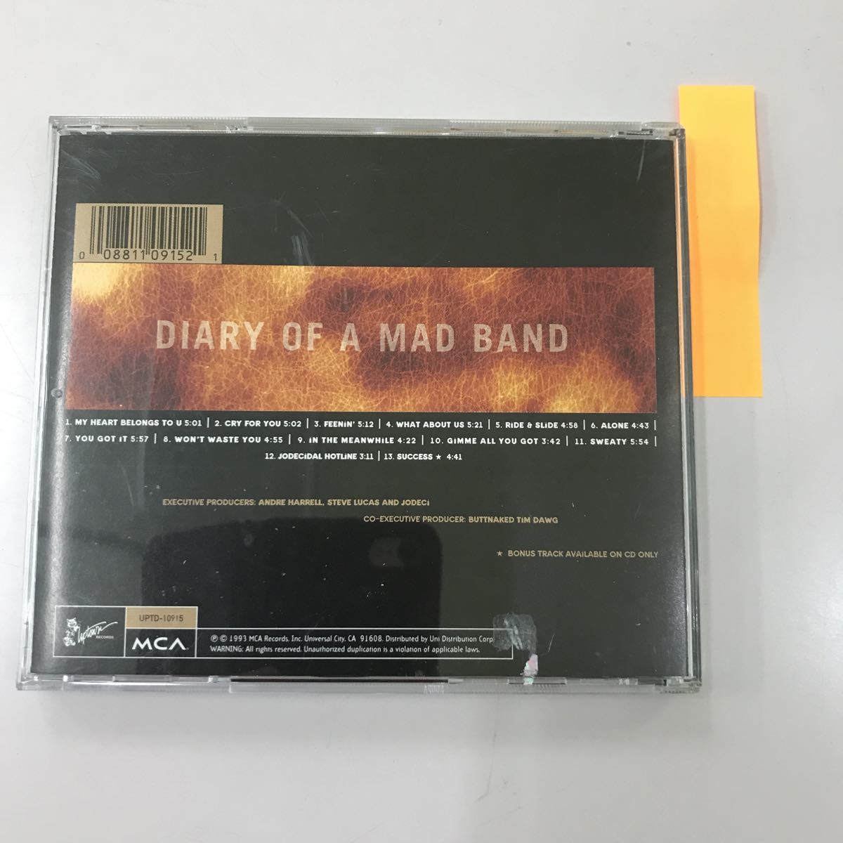 CD 中古☆【洋楽】JODECI DIARY OF MAD BAND