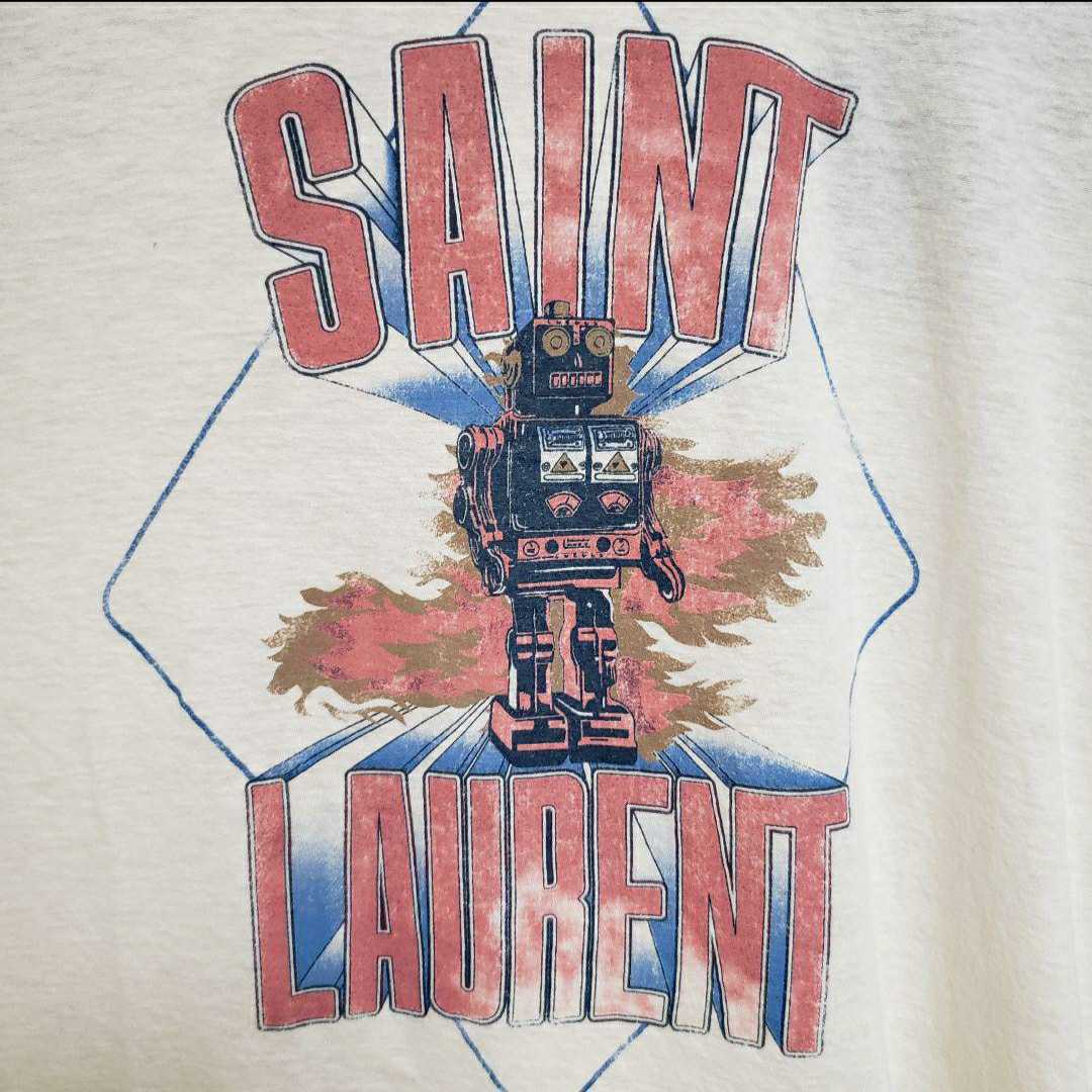 【激レア】【新品】 キムタク 登坂広臣 SAINT LAURENT ロボット Tシャツ Sサイズ サンローラン カットソー ラグラン _画像6