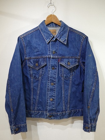 レア 過渡期 70s ビンテージ Levi's リーバイス 70505-0217 ブランク タブ ボタン裏 525 デニム ジャケット Gジャン 40位 60s BIG E 66前期_画像1