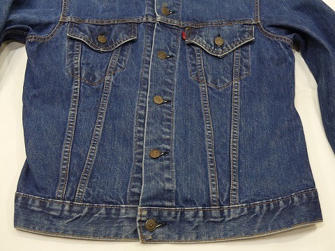 レア 過渡期 70s ビンテージ Levi's リーバイス 70505-0217 ブランク タブ ボタン裏 525 デニム ジャケット Gジャン 40位 60s BIG E 66前期_画像6