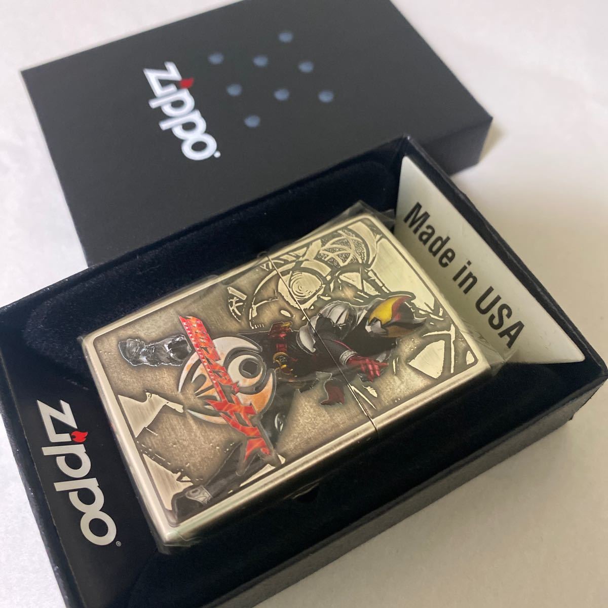 激レアジッポ 仮面ライダーキバ 平成仮面ライダー20周年記念ZIPPO 50個限定生産 仮面ライダージッポ 写真が現物です。