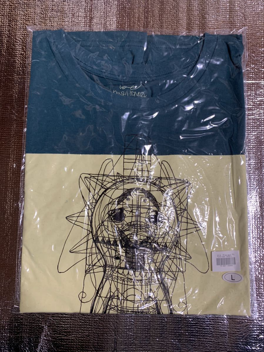 【新品】 米津玄師 クランTシャツ Lサイズ グッズ 幕張 2018 Flamingo 完売品 レア 服 ライブグッズ ツアー イラスト フラミンゴ グリーン