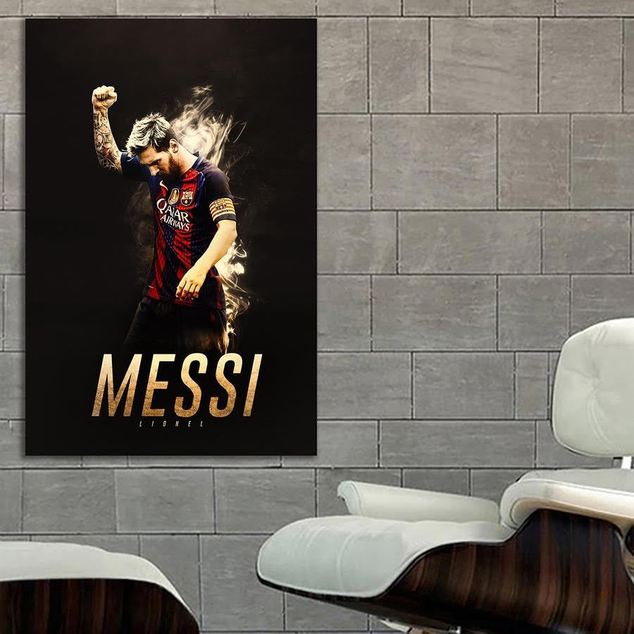 Messi メッシ 特大 ポスター 150x100 グッズ おしゃれ アート 写真 カフェ サッカー バルサ バルセロナ 雑貨 大判 13_画像1