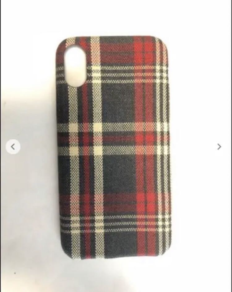 新品 スマートフォンケース チェック柄 iPhone X_画像2