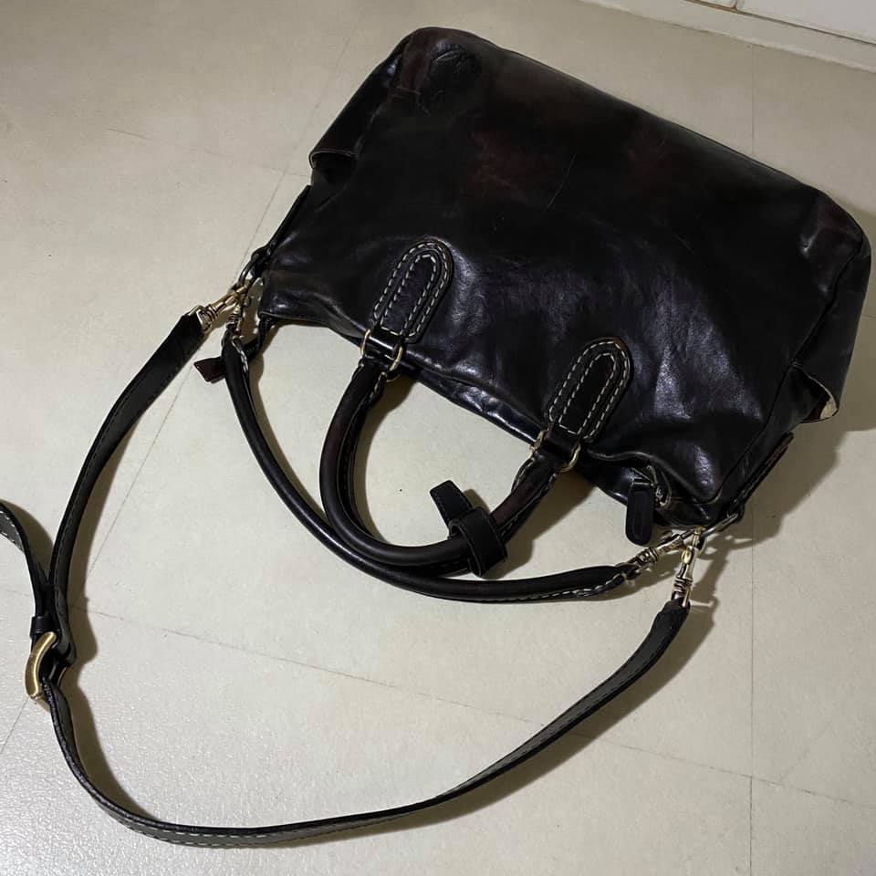 GALLETTI FIRENZE ガレッティ フィレンツェ レザーボストンバッグ
