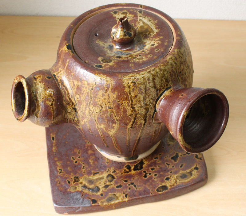 HOT在庫 ヤフオク! - 益子焼 特大土瓶 急須 敷板付 茶道具 茶器 安い高品質