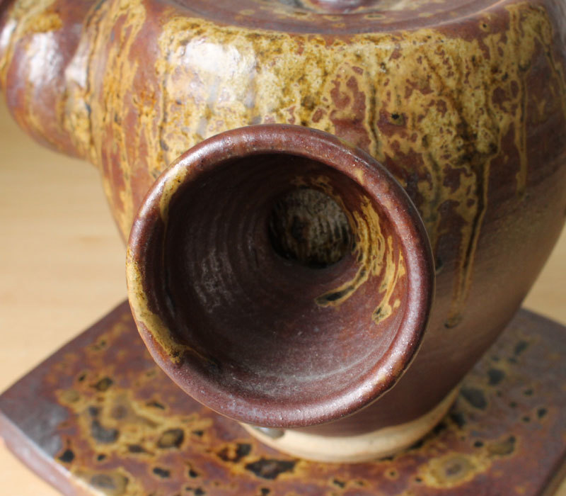 HOT在庫 ヤフオク! - 益子焼 特大土瓶 急須 敷板付 茶道具 茶器 安い高品質