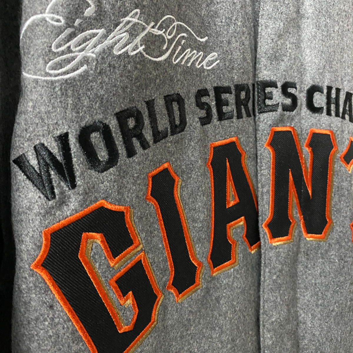 MLB公認 【M】 JH design JHデザイン SF ジャイアンツ GIANTS 記念チャンピオンズ 限定 リバーシブル スタジアムジャケット スタジャン _画像3