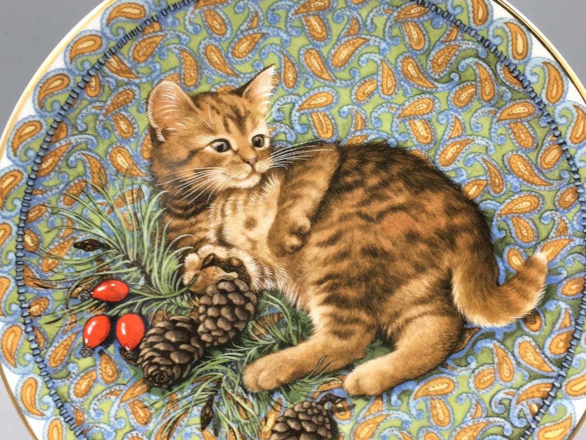  Aynsley rez Lee Anne слоновая кость 1 месяц Blossom. кошка календарь plate украшение тарелка кошка кошка тарелка Meet my kittens (761)
