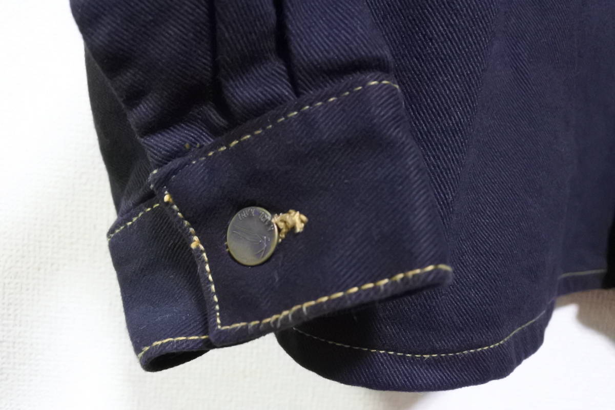 90's Karl Kani Jeans カールカナイ ブラックデニム ジャケット カバーオール USA製 size XL-XXL 初期