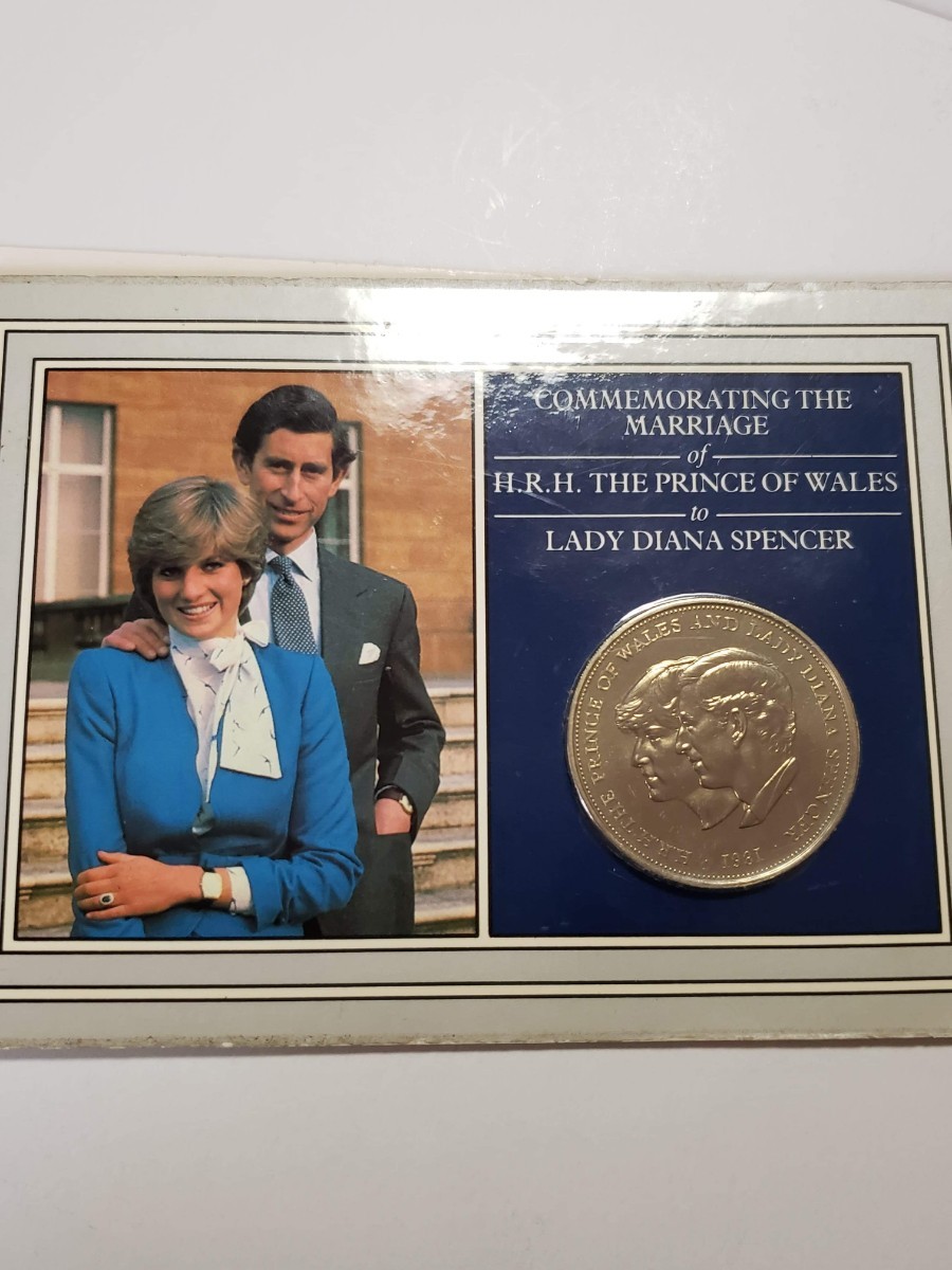 ダイアナ妃イギリス王室、チャールズ皇太子ダイアナ妃御成婚記念メダル特別限定販売品