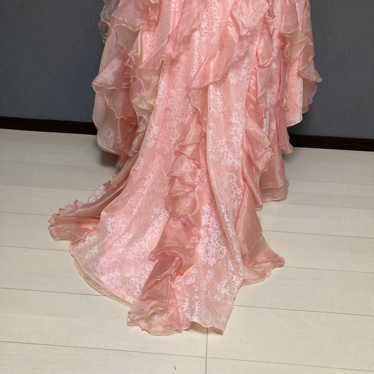SATOMI CASHIYAMA ウエディングドレス size：11T カラードレス ピンク 201023-20-89_画像7