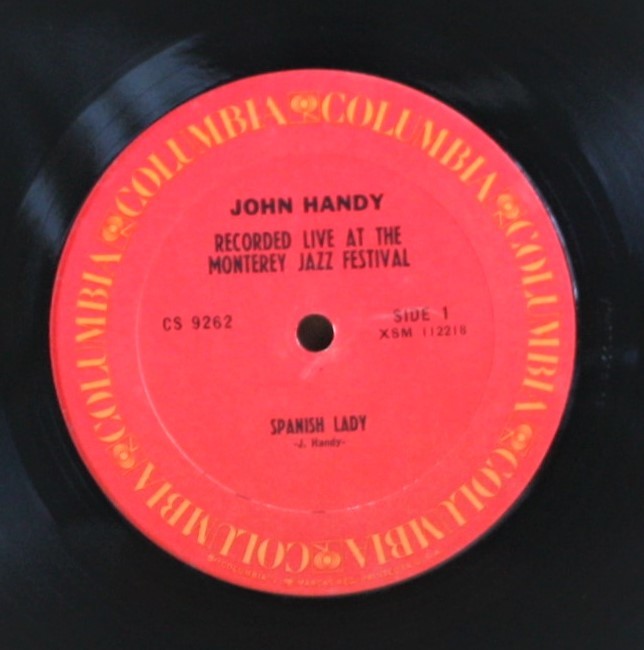 【美品】John Handy - Recorded Live At The Monterey Jazz Festival / US盤 COLUMBIA CS 9262 1970年リリース シュリンク付き_画像4