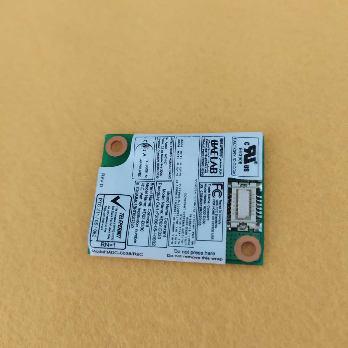 岐阜 即日発 送料63円 ★ 無線LAN WIFIカード IC 3652B-RD02D330 ★WD394_画像1