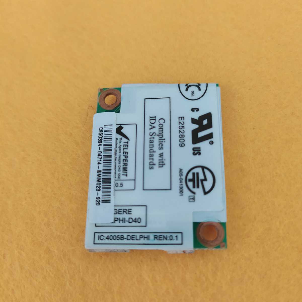 岐阜 即日発 送料63円 ★ 無線LAN WIFIカード IC 4005B-DELPHI MODEL NumberD40 ★WD397_画像3