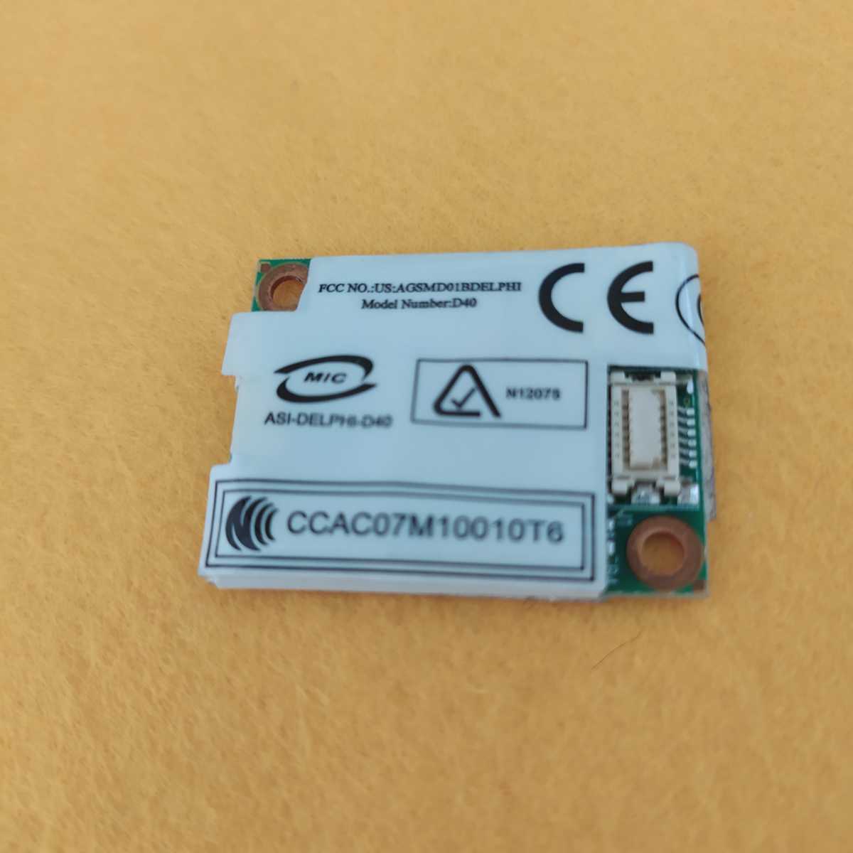 岐阜 即日発 送料63円 ★ 無線LAN WIFIカード IC 4005B-DELPHI MODEL NumberD40 ★WD397_画像1