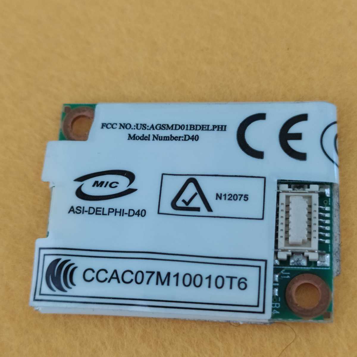 岐阜 即日発 送料63円 ★ 無線LAN WIFIカード IC 4005B-DELPHI MODEL NumberD40 ★WD397_画像4