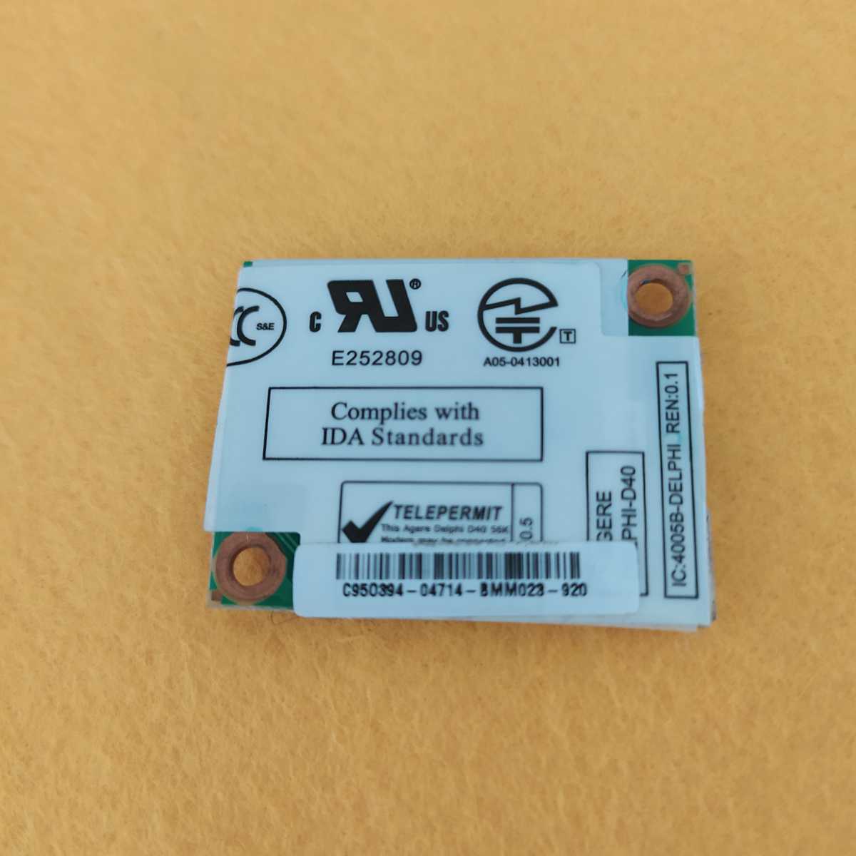 岐阜 即日発 送料63円 ★ 無線LAN WIFIカード IC 4005B-DELPHI MODEL NumberD40 ★WD397_画像2