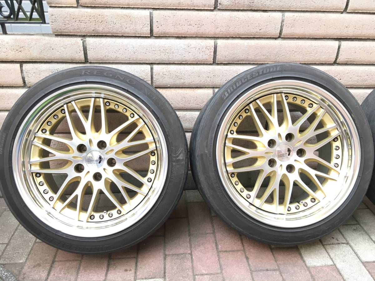 ★☆貴重なセミオーダーGOLD☆★レオンハルト ビューゲル PCD114.3 8.5J+42 9.5J+42◎bugel スーパースター フーガ/クラウン/エルグランド_画像2
