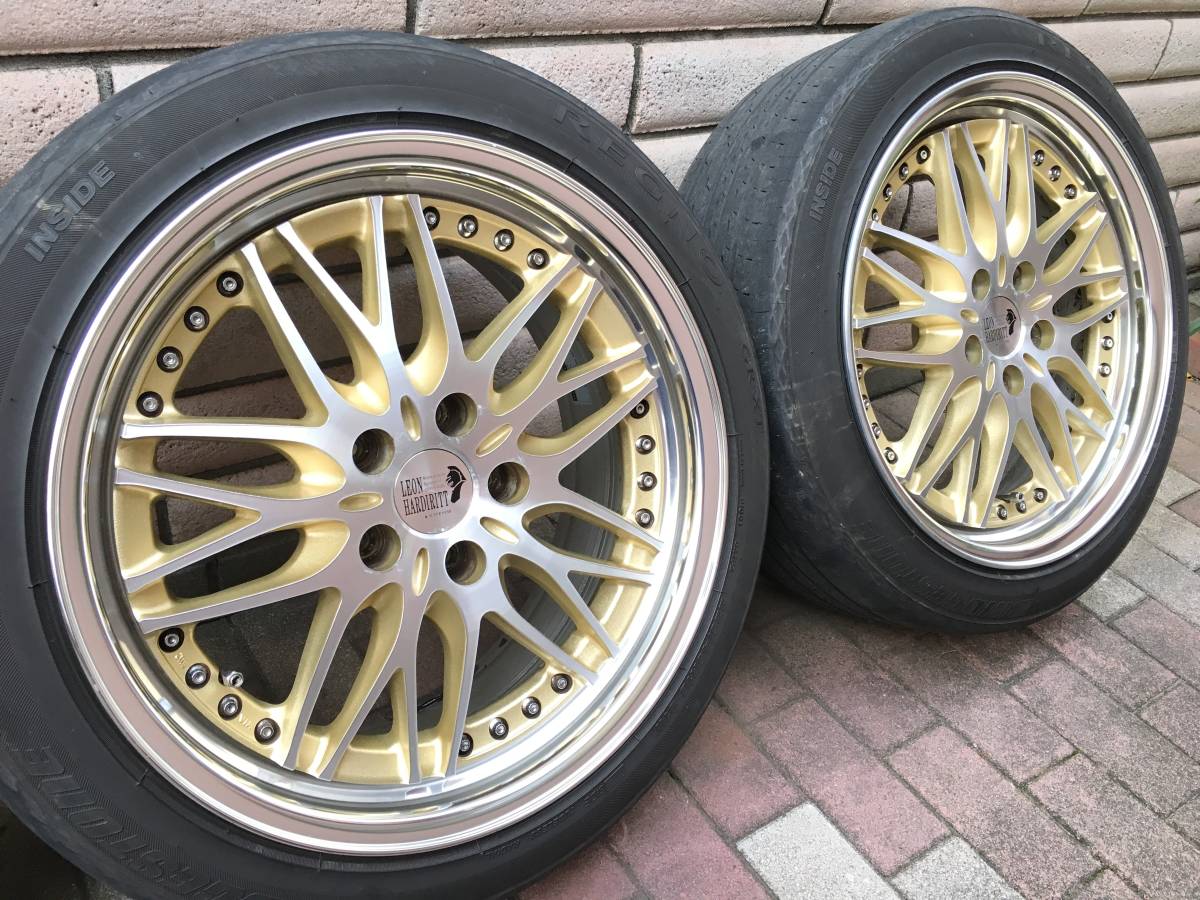★☆貴重なセミオーダーGOLD☆★レオンハルト ビューゲル PCD114.3 8.5J+42 9.5J+42◎bugel スーパースター フーガ/クラウン/エルグランド_画像5