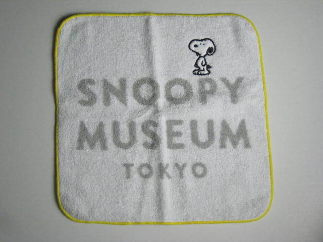 スヌーピーミュージアム　SNOOPY MUSEUM TOKYO　ミニタオル ロゴ　送料無料　PEANUTS　スヌーピー