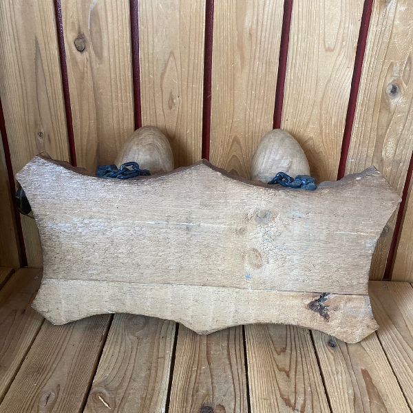 ≫ヴィンテージ 古いウッド サインボード 木製 看板 クロンプ木の靴シューズ ストア店舗什器ショップ ビンテージ アンティーク ブロカント