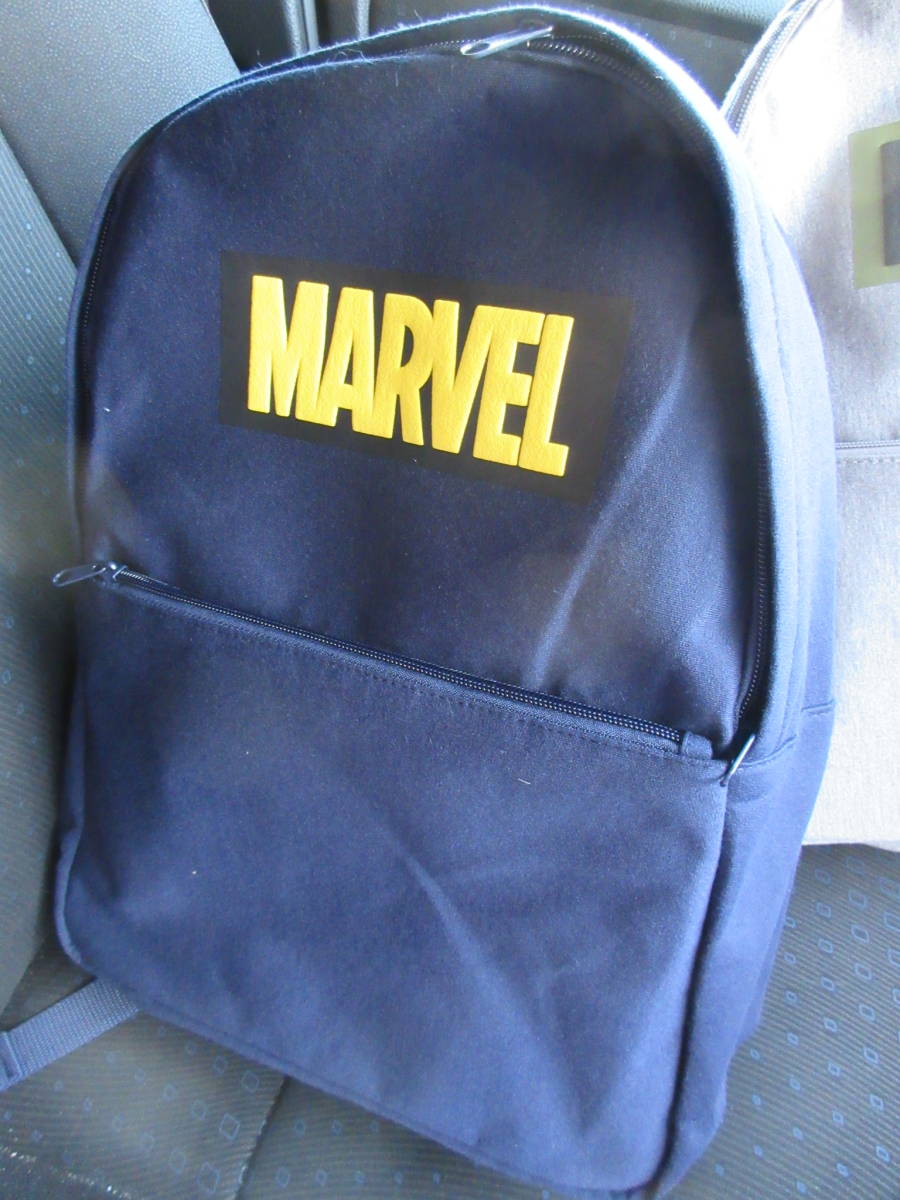 ☆MARVEL リュック 選択可 セット可 紺色 グレー マーベル かばん バッグ おでかけ 遠足 旅行 レア 希少★新品未使用 タグ付き_画像2